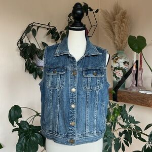 Chaps Western Denim Vest